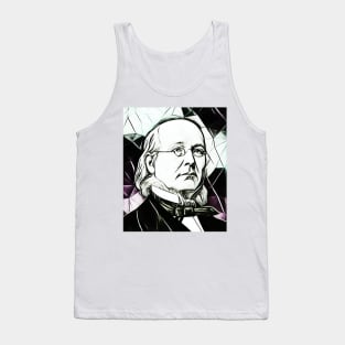 Horace Greeley Black and White Portrait | Horace Greeley Artwork 4 Tank Top